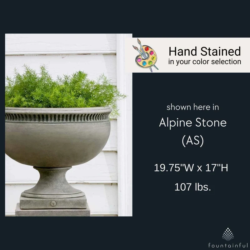 Williamsburg Tayloe House Concrete Urn Planter - Campania #P459