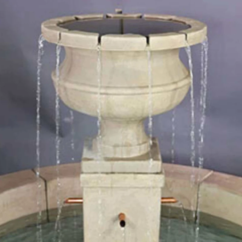 Piazza Aventino Concrete Easy Pond Fountain - Giannini #1791