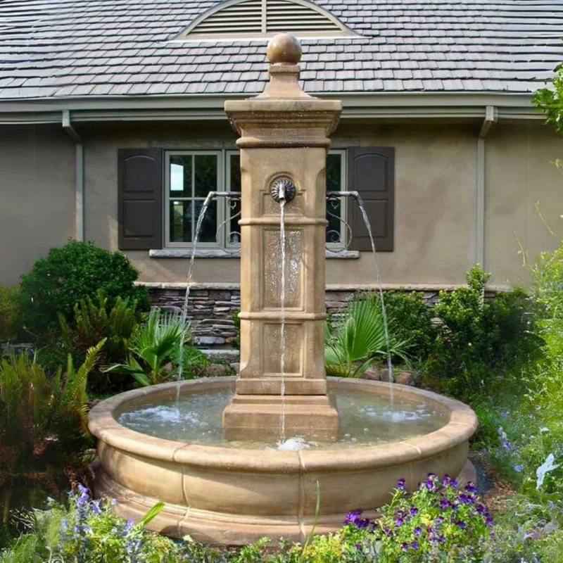 Aquitaine Concrete Pond Fountain - Giannini