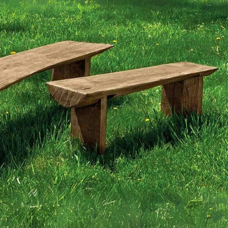 Small Bois Concrete Garden Bench - Campania #BE126