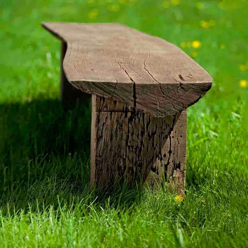 Large Bois Concrete Garden Bench - Campania #BE125