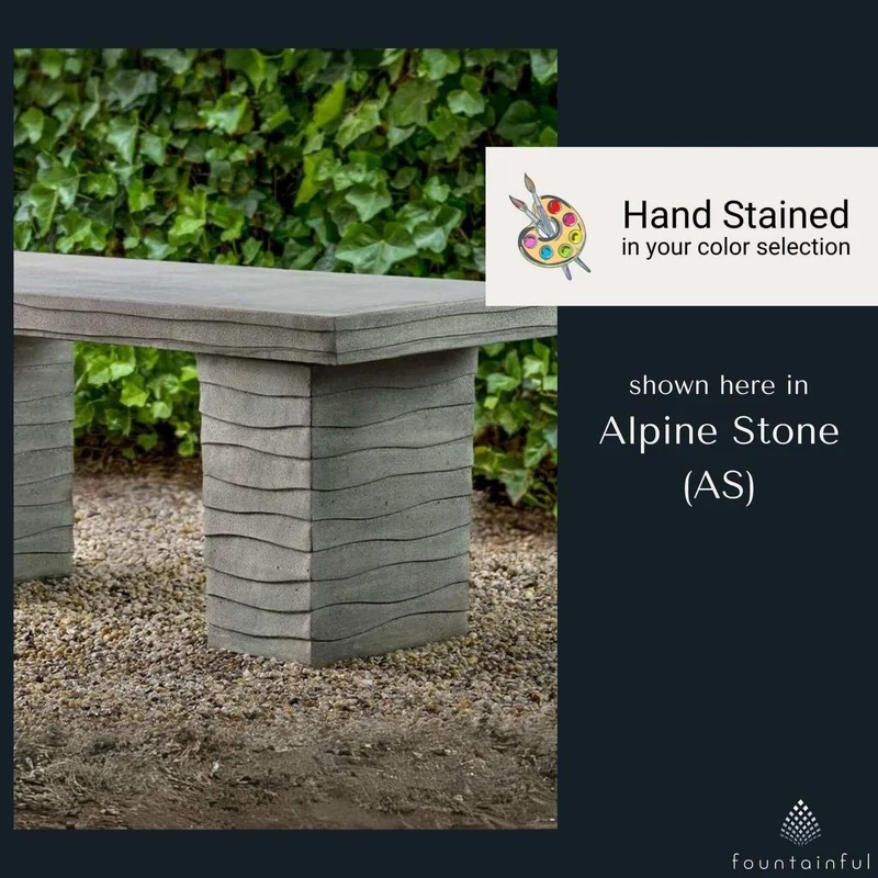 Ipanema Concrete Garden Bench - Campania #BE148