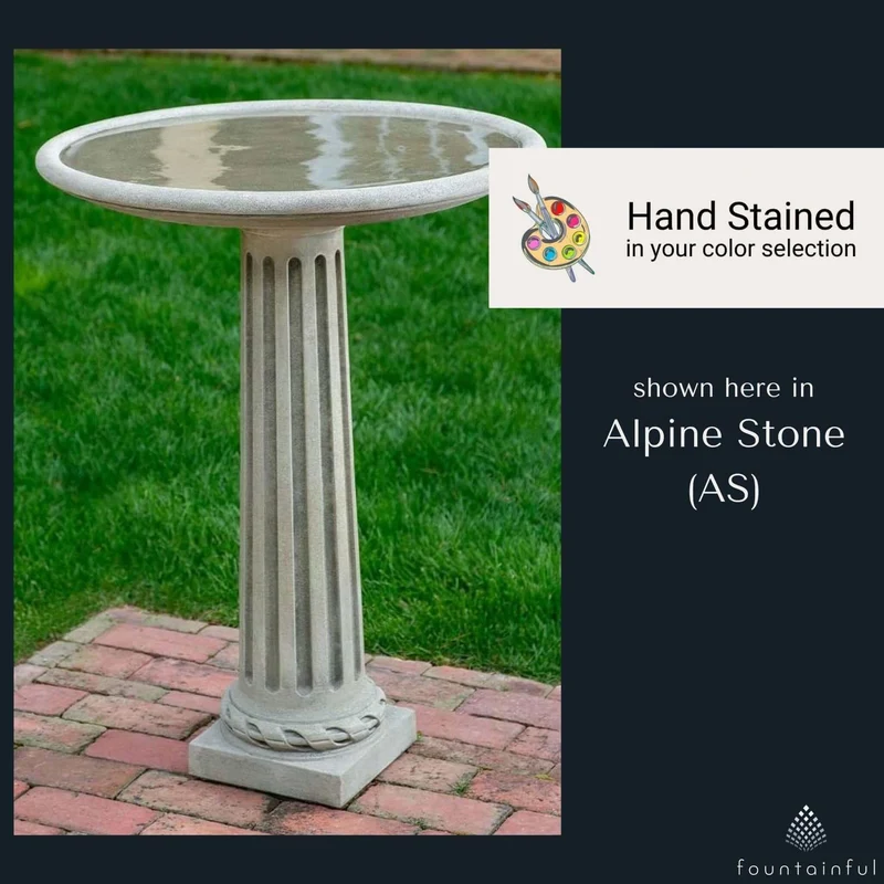 Empire Concrete Bird Bath - Campania #B198