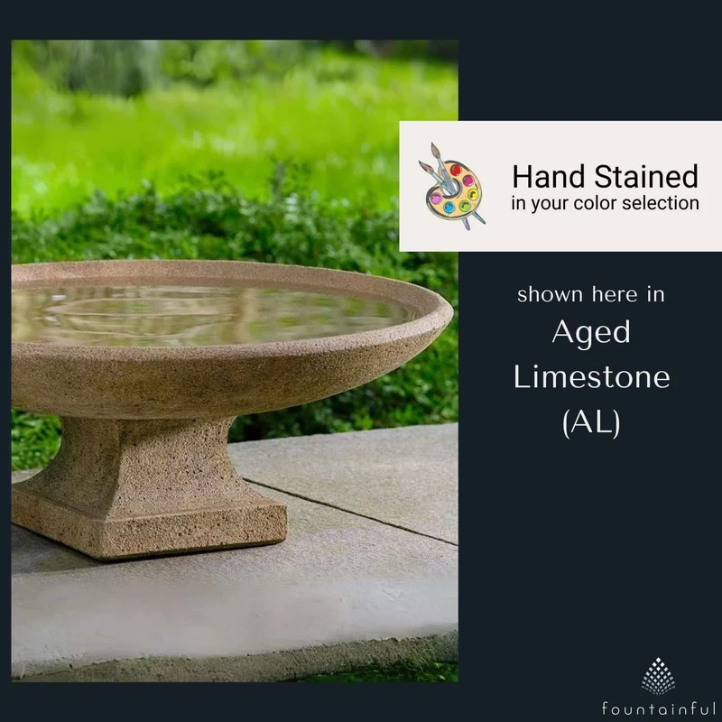 Sonora Concrete Bird Bath - Campania #B202