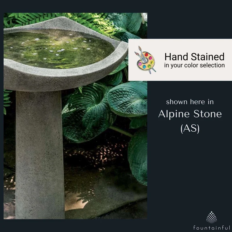 Oslo Large Concrete Bird Bath - Campania #B188