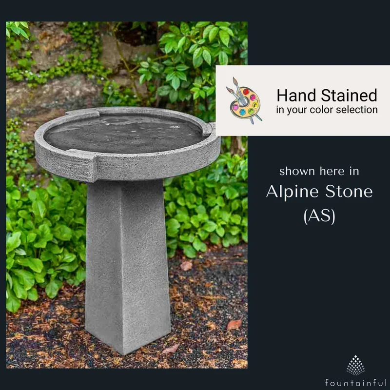 Concept Small Concrete Bird Bath - Campania #B186