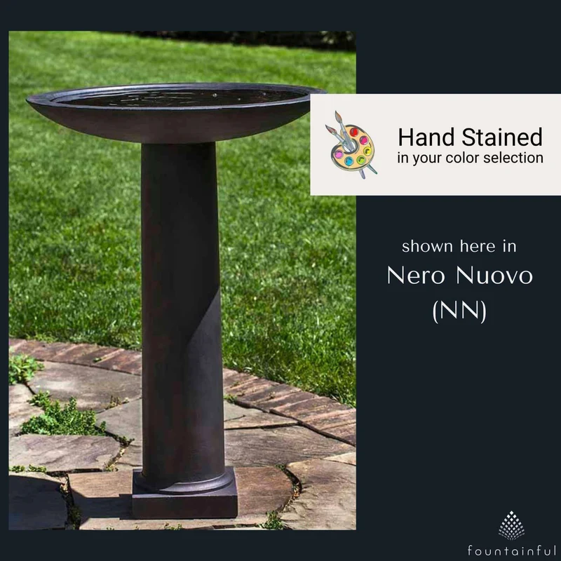 The Metropolitan Concrete Bird Bath - Campania #B165