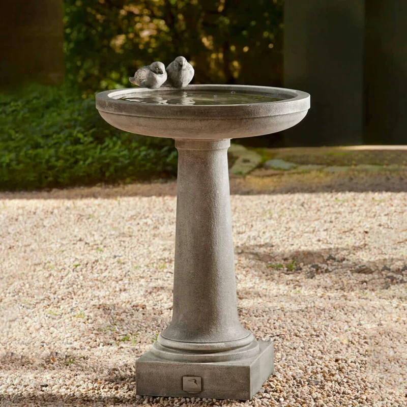 Juliet Concrete Bird Bath - Campania #B143