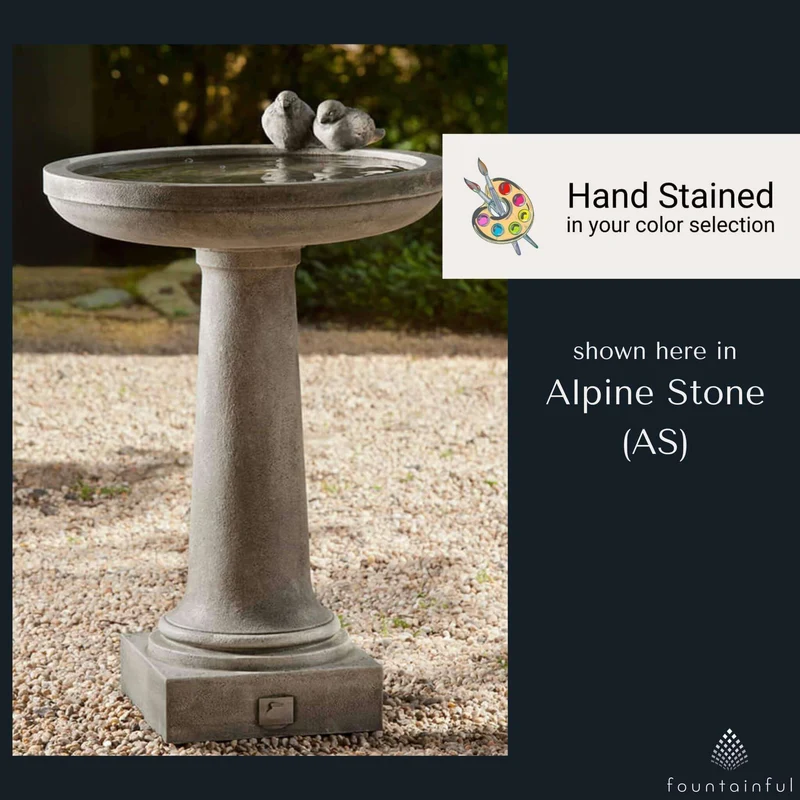 Juliet Concrete Bird Bath - Campania #B143