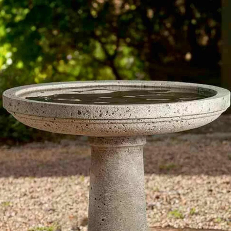 Isleboro Concrete Bird Bath - Campania #B146