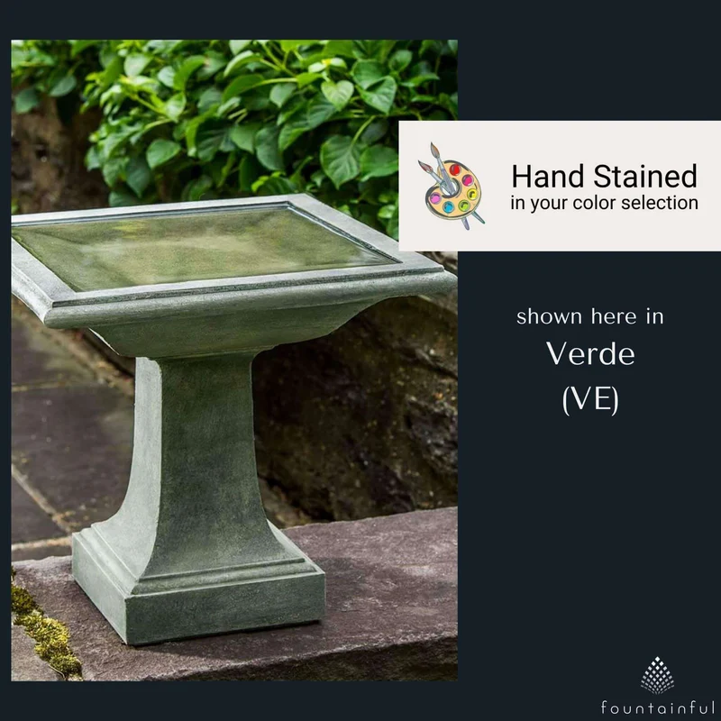 Avery Concrete Bird Bath - Campania #B153