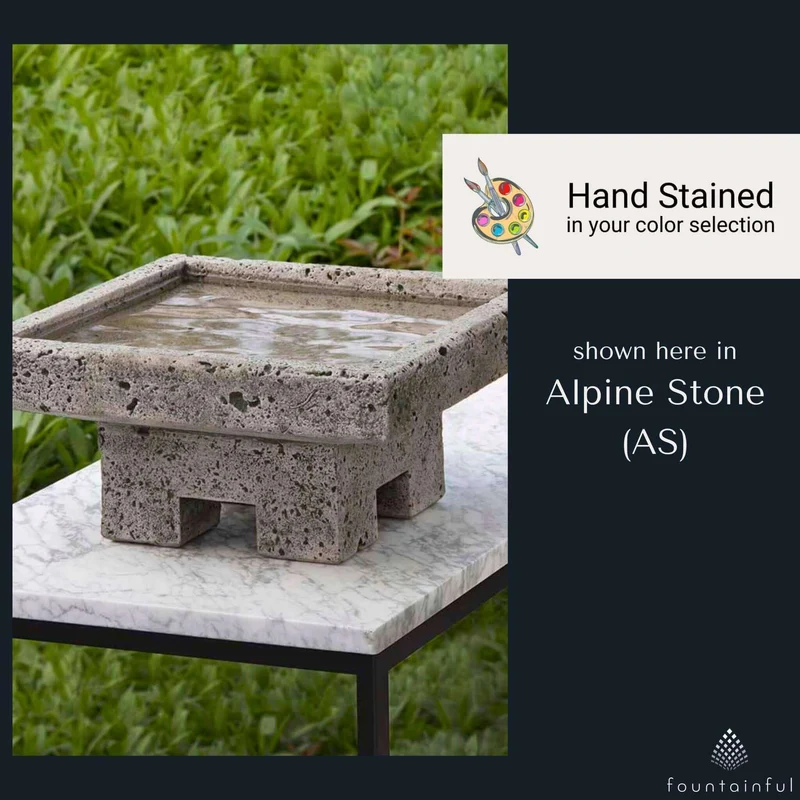 Kosei Concrete Bird Bath - Campania #B132