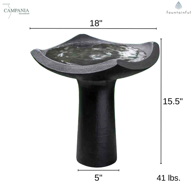 Oslo Concrete Bird Bath - Campania #B107