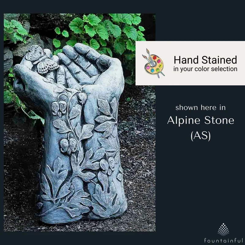 Mariposa Concrete Bird Bath - Campania #B033