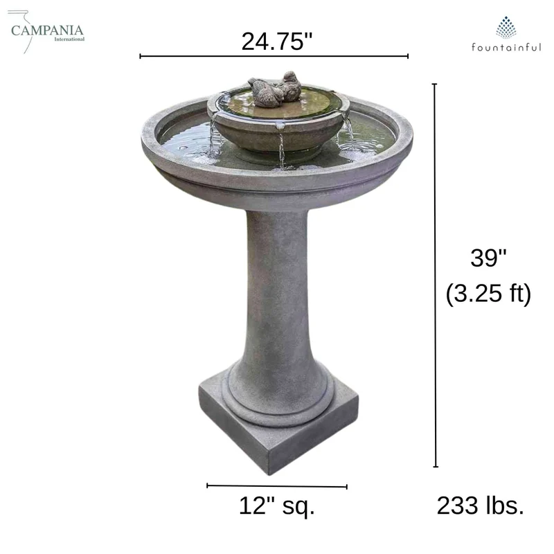 Dolce Nido Concrete Fountain - Campania #FT326