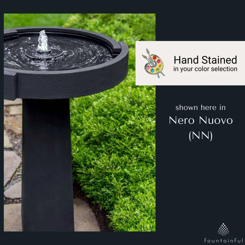 Concept Concrete Birdbath Fountain - Campania #FT336