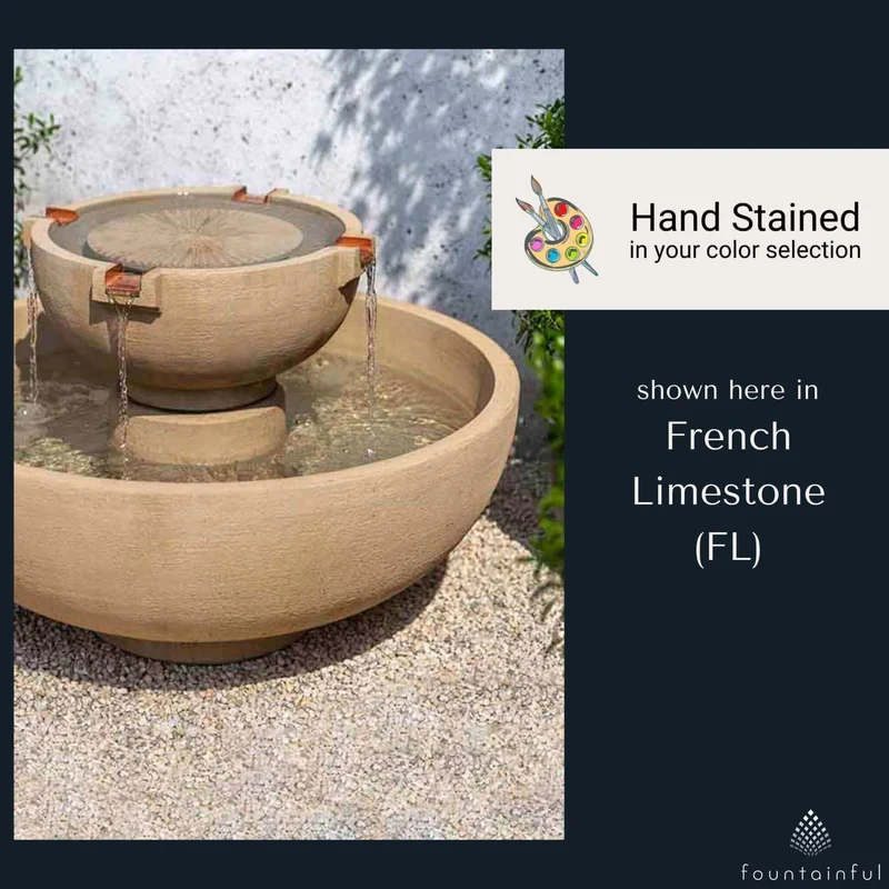 Small Del Rey Concrete Fountain - Campania #FT317