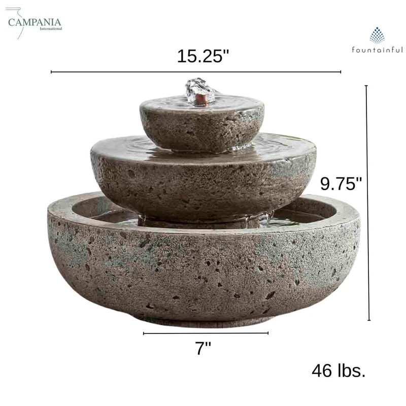 The Platia M-Series Concrete Fountain - Campania #FT161