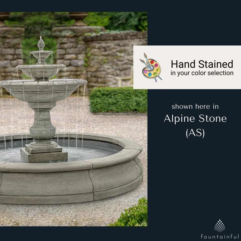 Savannah Estate 3-Tier Concrete Fountain - Campania #FT423