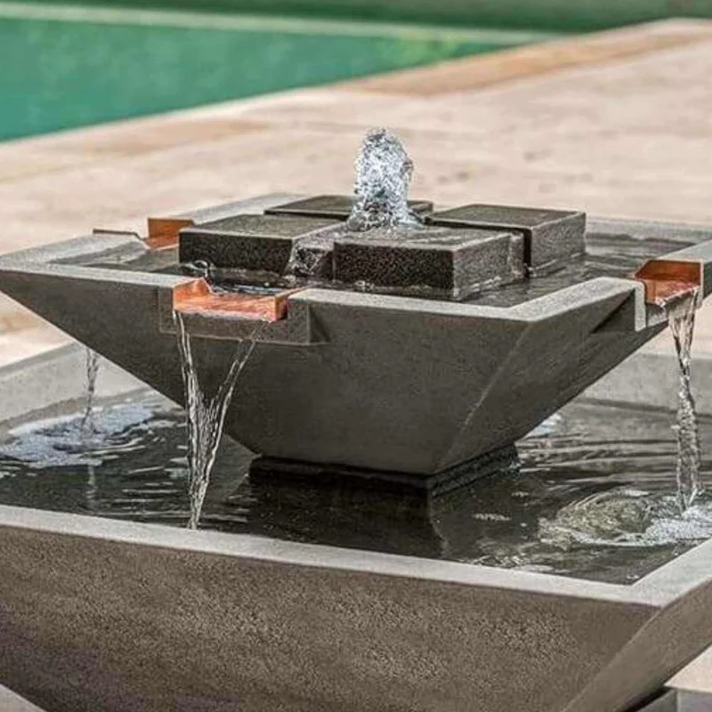 Facet Concrete Fountain - Campania #FT347