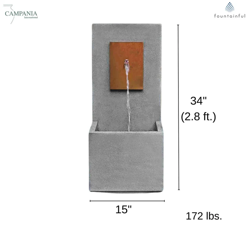 The MC4 Concrete Wall Fountain - Campania #FT339