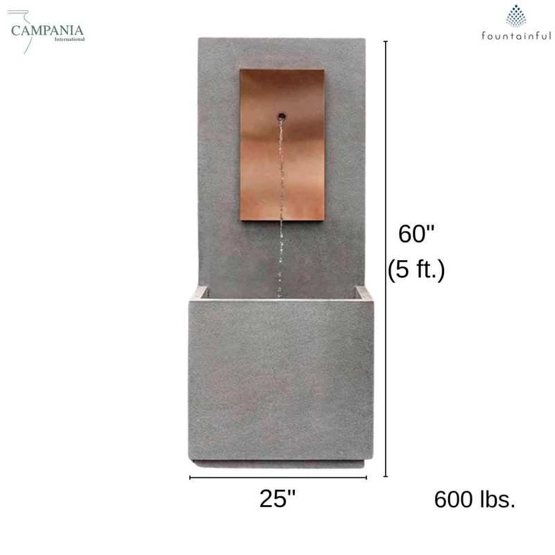 The MC1 Concrete Wall Fountain - Campania #FT331