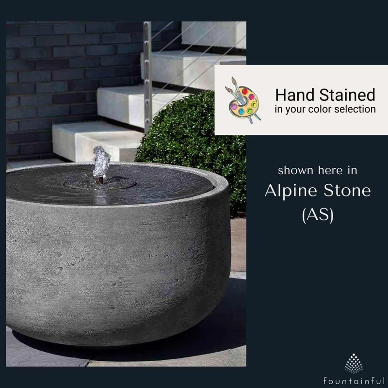 Echo Park Concrete Bowl Fountain - Campania #FT302
