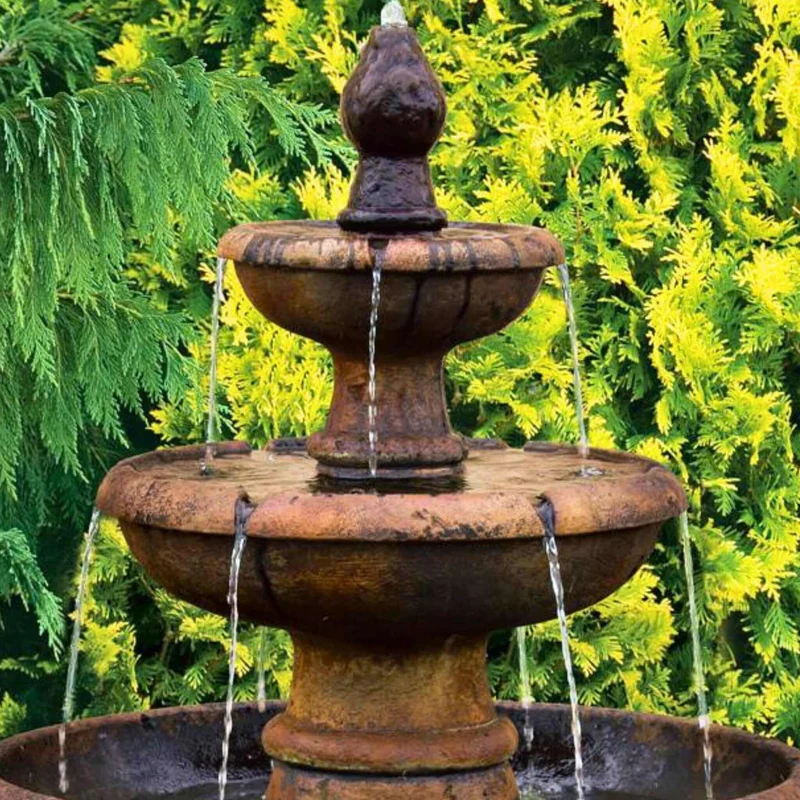 Picasso 3-Tier Concrete Fountain - Massarellis #3627