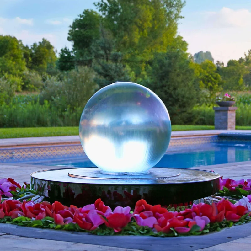 Crystal Sphere (24") Water Fountain - Complete Kit - Blue Thumb