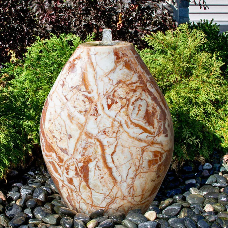 Red Marble Almond Fountain - Complete Kit - Blue Thumb