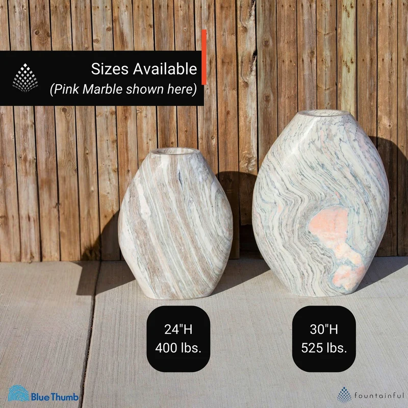 Pink Marble Almond Fountain - Complete Kit - Blue Thumb