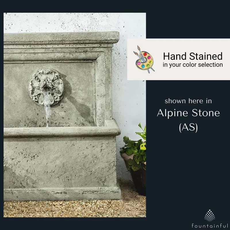 St. Aubin Concrete Wall Fountain - Campania #FT218
