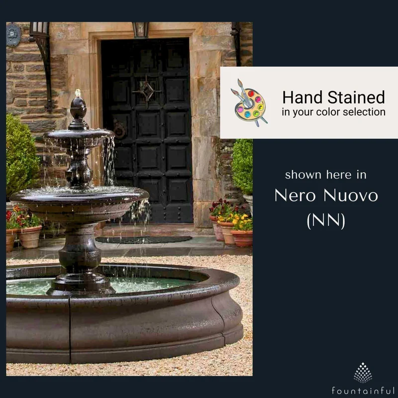 Caterina 2-Tier Fountain in Basin - Campania #FT193