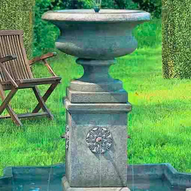 Palazzo Urn Concrete Fountain - Campania #FT30