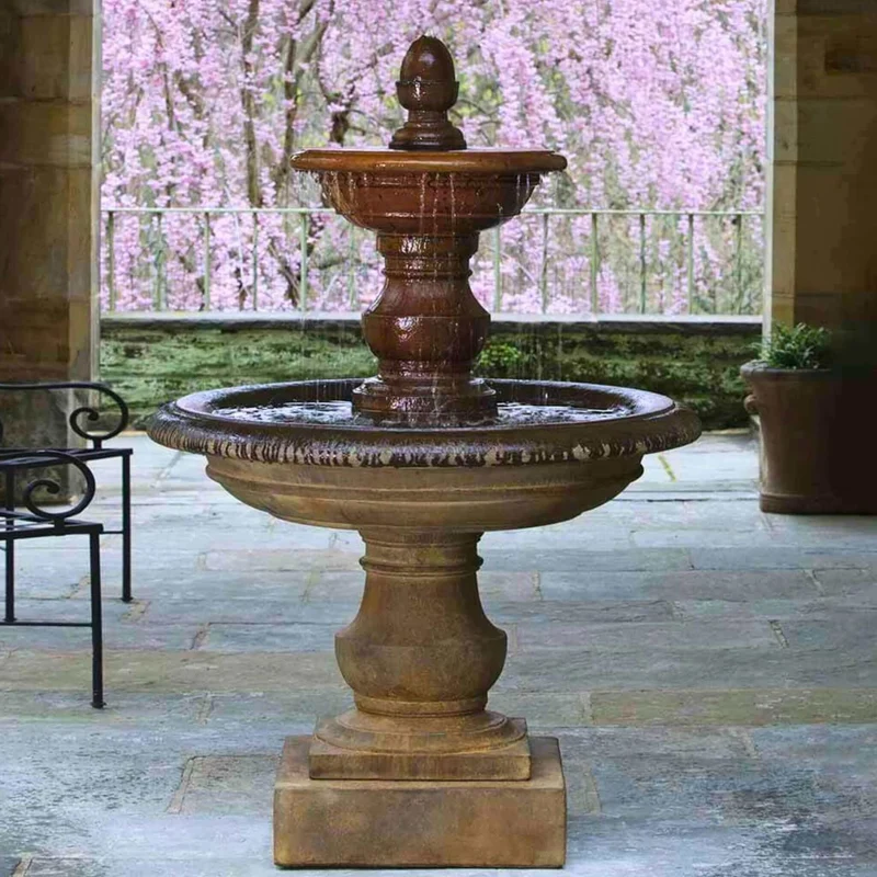 San Pietro 2-Tier Concrete Fountain - Campania #FT17