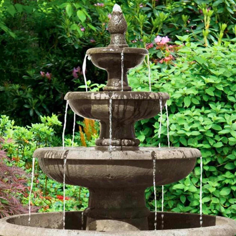 Picasso 4-Tier Concrete Fountain - Massarellis #3857
