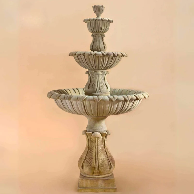 Calanthia 3-Tier Concrete Fountain - Giannini #1679