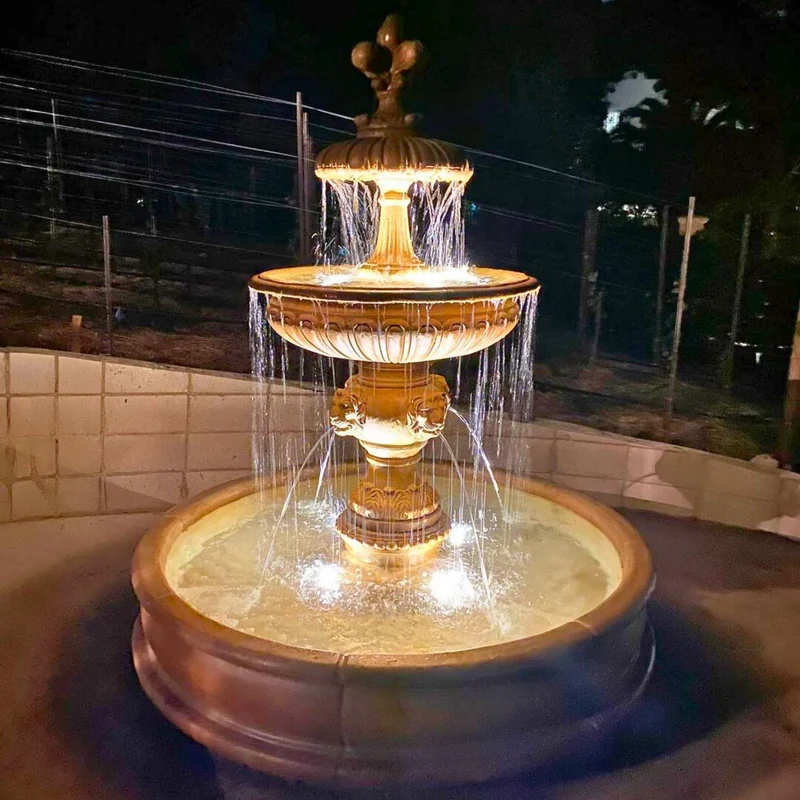 Piazza Veneta Concrete Pond Fountain - Giannini