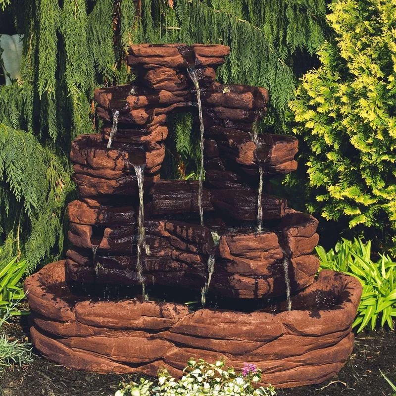 Santa Fe Concrete Fountain - Massarellis #3652