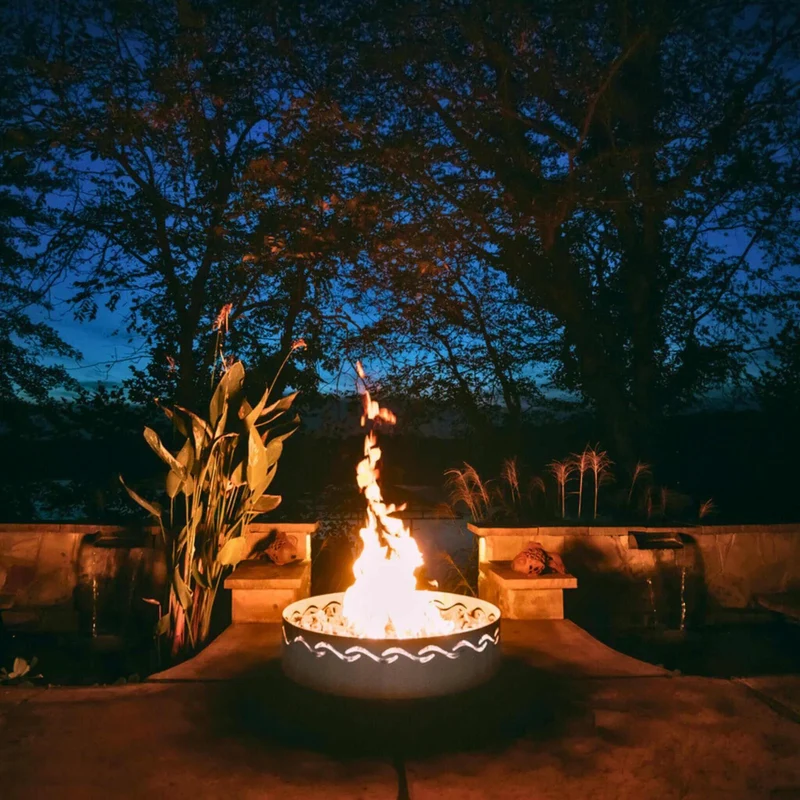 Fire Surfer Portable Gas Fire Pit in Steel - Fire Pit Art