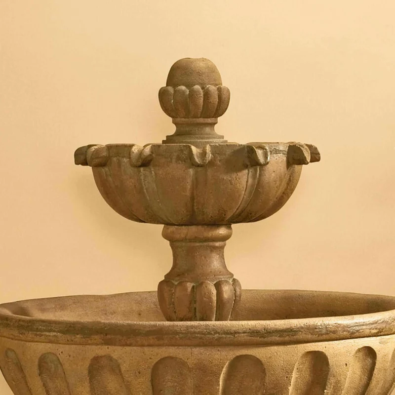 Valeria 2-Tier Concrete Fountain - Giannini #1626