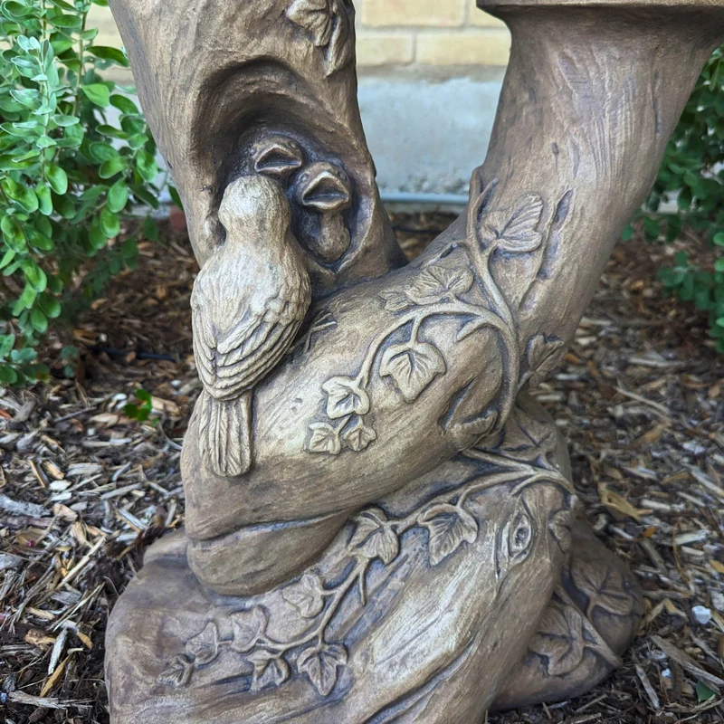 Woodscape "Double" Concrete Bird Bath - Massarellis #9150