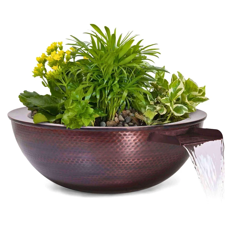 Sedona Copper Planter & Water Bowl - The Outdoor Plus