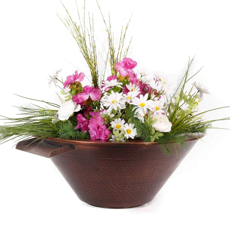 Cazo Copper Planter & Water Bowl - The Outdoor Plus