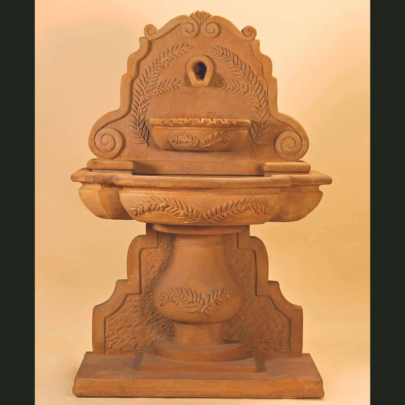 Olive Grove Concrete Wall Fountain - Giannini #1406