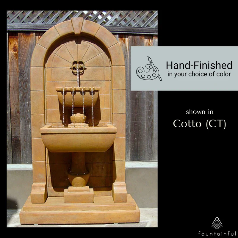 Monterosso Concrete Wall Fountain - Giannini #1620