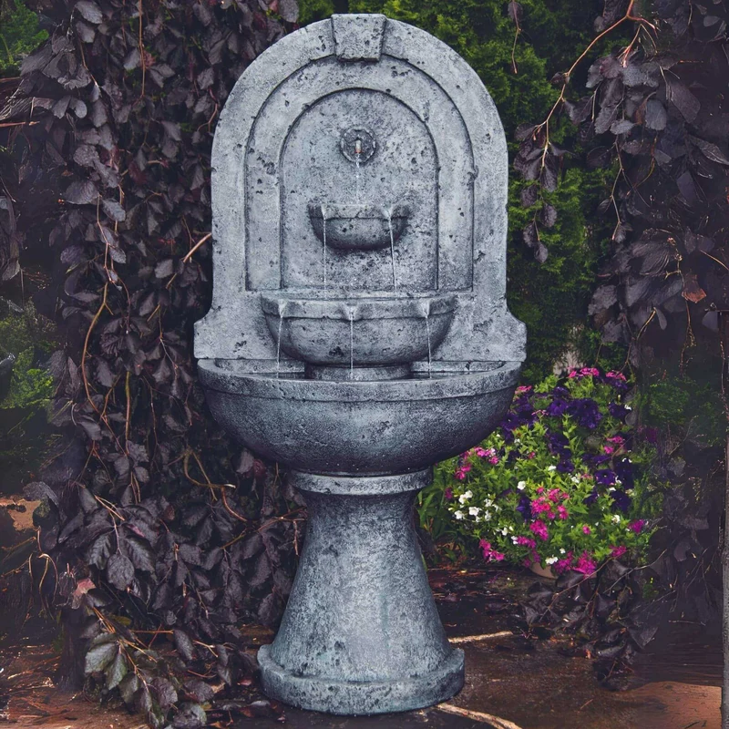 Laveen Arch Concrete Wall Fountain - Massarellis #3845