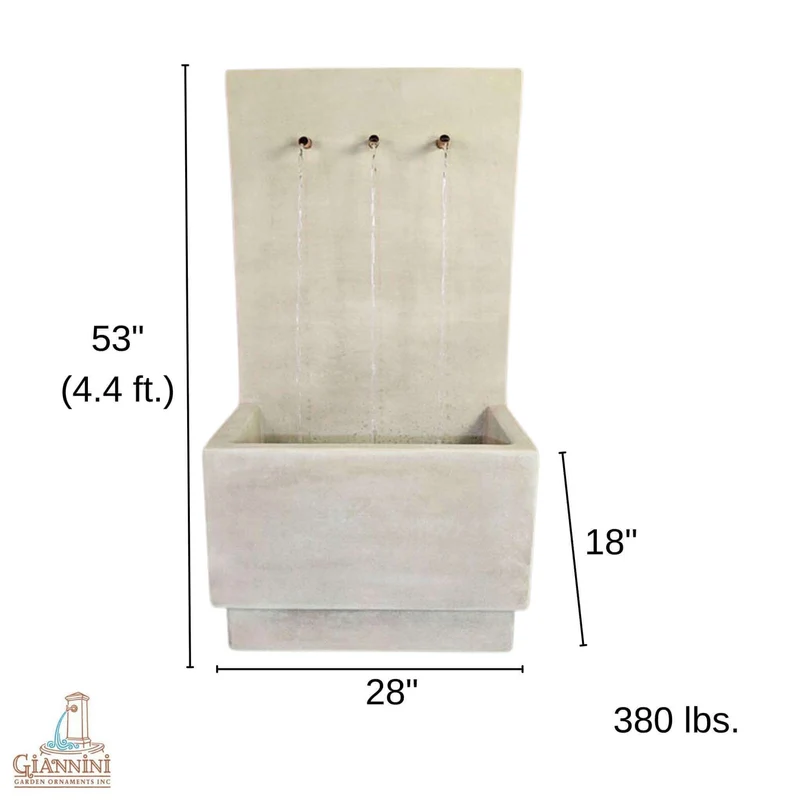 Alta Tribus Concrete Wall Fountain - Giannini #1778