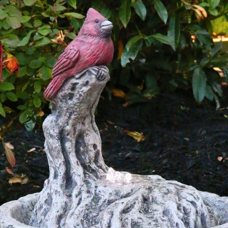 Cardinal Concrete Fountainette Parva w/Lights - Massarellis #3947