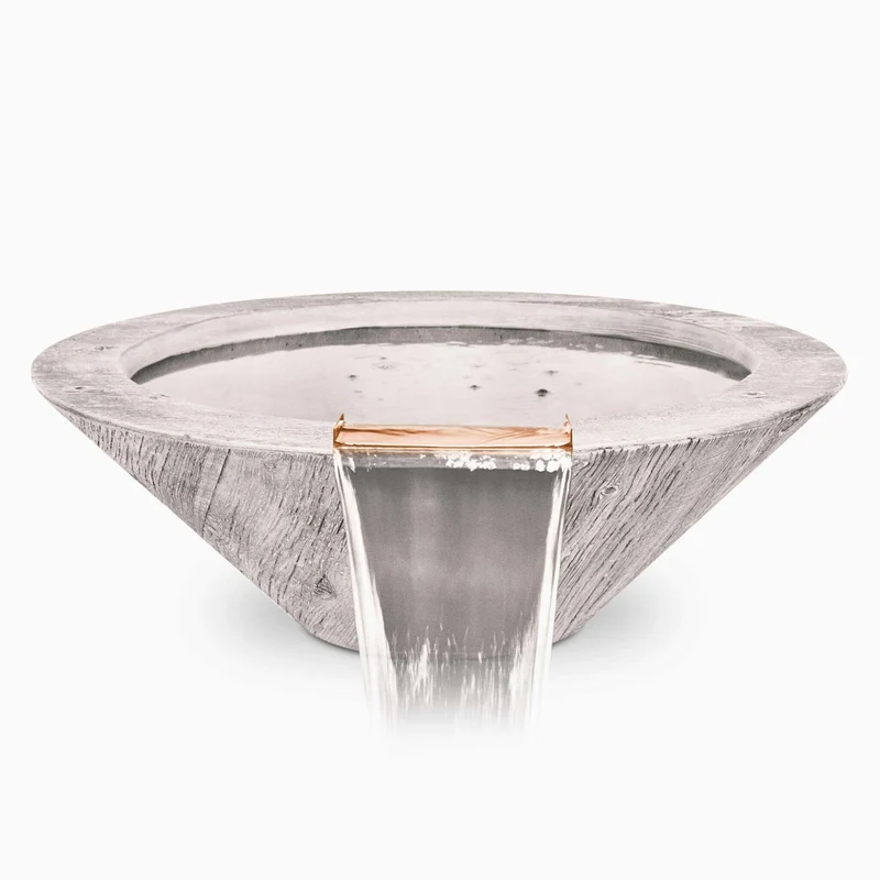 Cazo "Woodgrain" Concrete Water Bowl - The Outdoor Plus